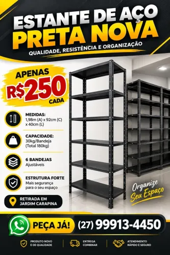 Estante de aço novas