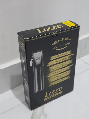 Máquina Cortar Cabelo Lizze Extreme Prata Bivolt 9000 RPM 8 Pentes (Lacrada)