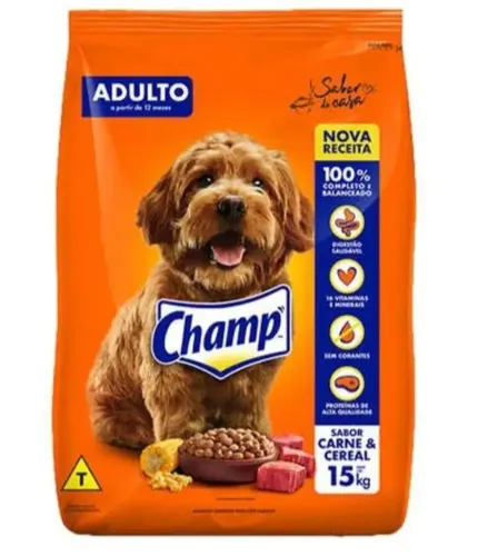 Ração Champ 18kg para cães adultos