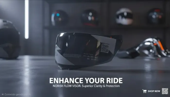 Viseira Preta- Capacete Norisk Flow