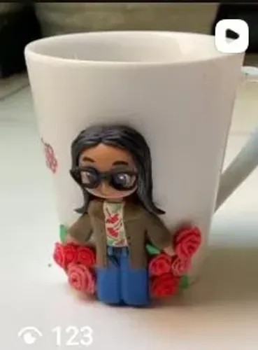 Caneca personalizada em Biscuit