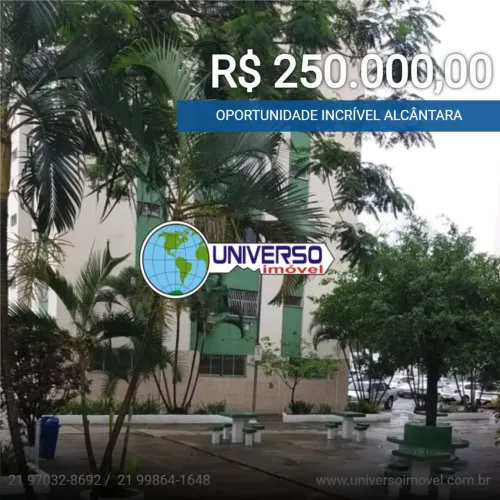 Apartamento para Venda em São Gonçalo, Alcântara, 2 dormitórios, 1 banheiro, 1 vaga