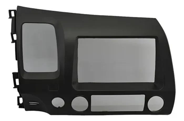 Moldura Central Radio Multimidia Painel Civic 2008 Cinza