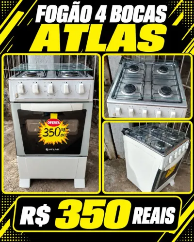 FOGÃO 4 BOCAS ATLAS