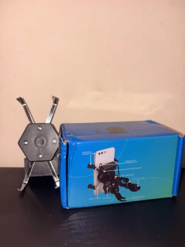 Suporte de Celular para Moto com Carregador USB 360°