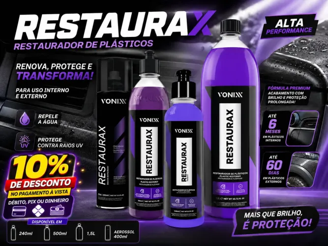 RESTAURAX VONIXX (240ML / 500ML / 1,5L / AEROSSOL 400ML)