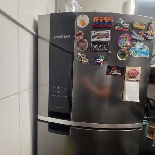 Geladeira Brastemp BRM46MK 385 Litros Frost Free Duplex Painel Eletrônico Inox
