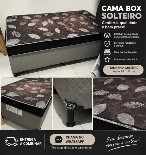 CAMA BOX SOLTEIRO
