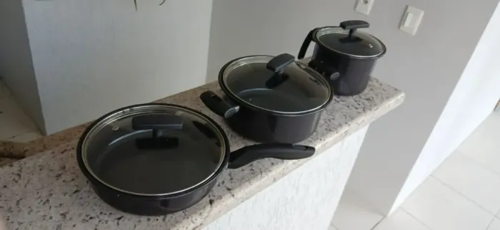 Conjunto de Panelas para Indução - Completo com Tampas
