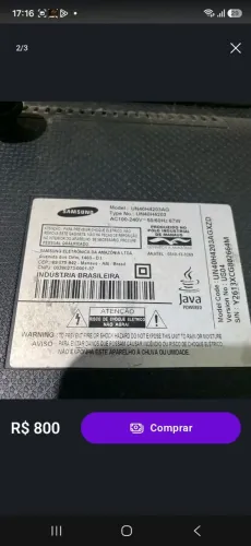 Tv smart 40 Samsung