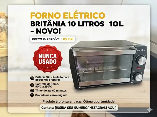 vende se forno elétrico