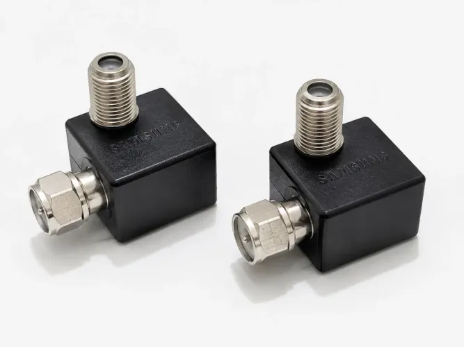Adaptador Coaxial 90° Original Samsung para Antena/TV a Cabo (Conector Tipo F) Original