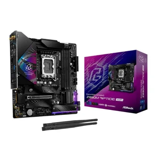Placa Mae AsRock PG Z890M Riptide WiFi, DDR5, LGA1851, M-ATX, Chipset Intel Z890