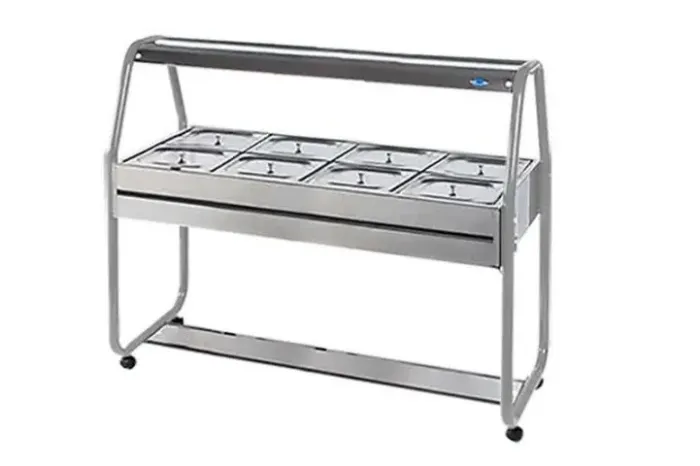 Buffet Self Service Carro Térmico 8 Cubas Quentes Inox - IBET