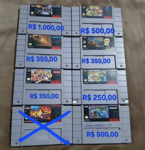 Jogos p/ Super Nintendo 100% Original Aproveite!