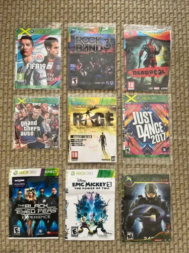 Pacotão com 10 jogos Xbox 360