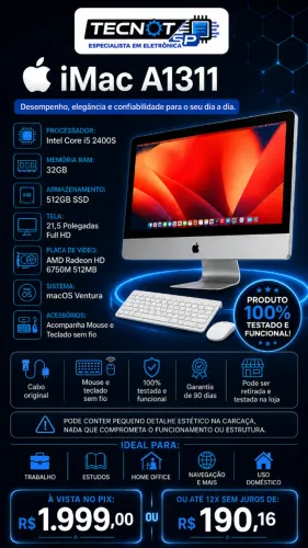 Apple iMac 21,5 i5 32GB SSD 500GB 