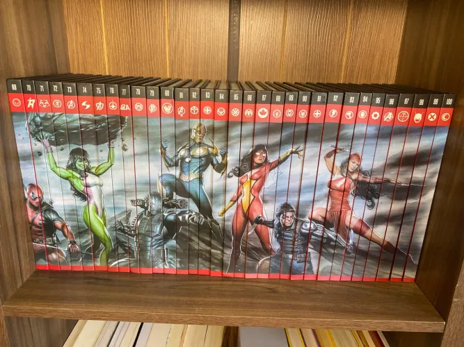 Coleção Marvel Salvat capa vermelha 69-100