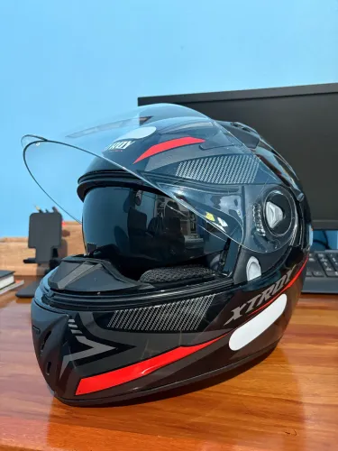 Capacete Axxis Preto/Vermelho