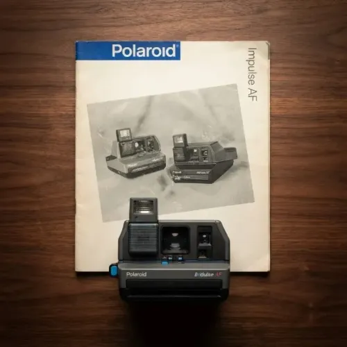 Câmera Polaroid Impulse Af Autofocus Cinza Vintage Rara # (Usado)