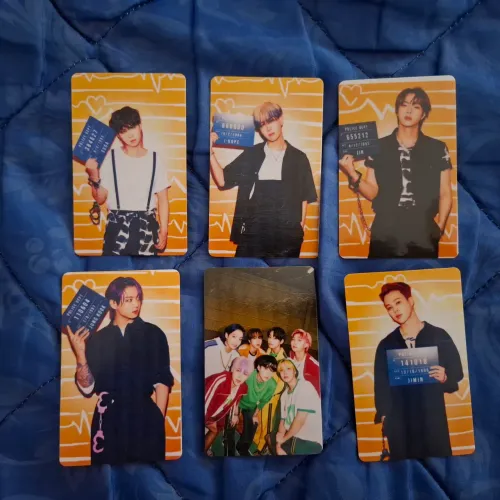 15 photocards BTS - frente e verso - Butter + photoshoot/ model - fanmade - ótimo estado