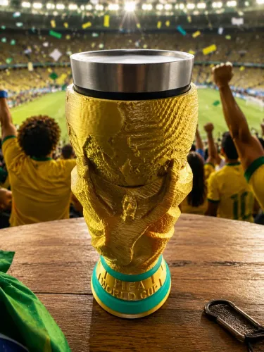 Porta Copo Taça da Copa do Mundo