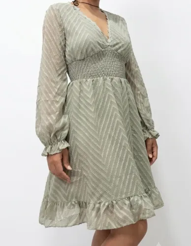Vestido verde oliva