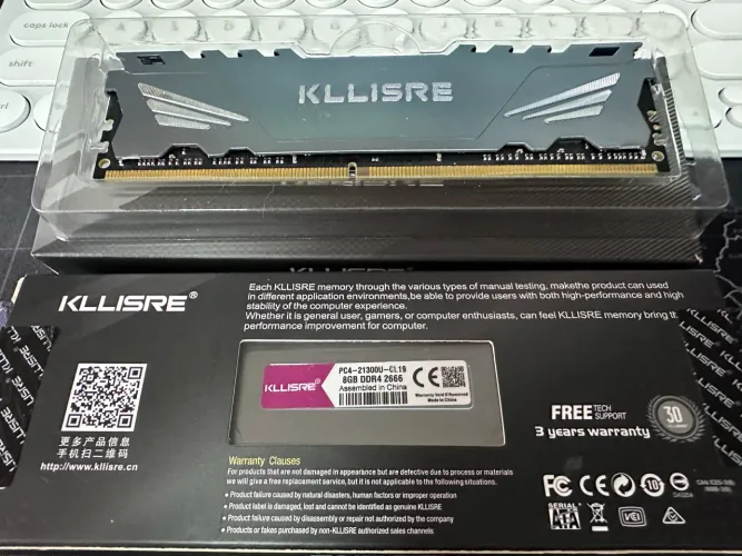 Memória DDR 4 8GB 2666 MHz KLLISRE