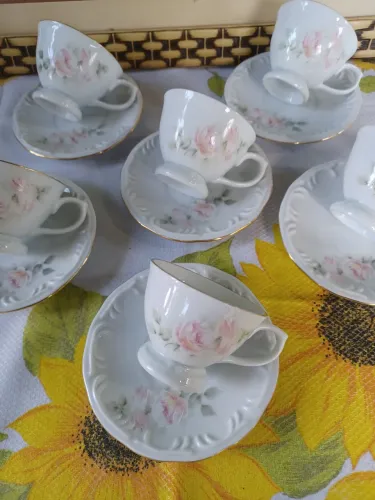 Xícaras de café porcelana Schmidt 