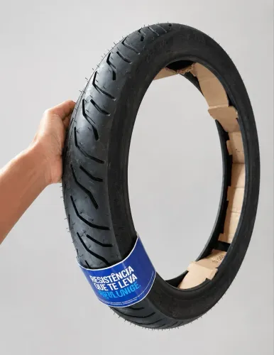 Pneu Vipal Traseiro ST600 Sem Câmara 100/80-18 * Start Fan e Titan Factor Fazer