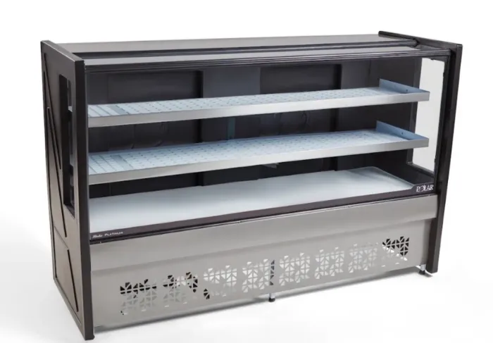 Balcão expositor vitrine natural novo Ld marca polar linha Platinum medida 1.75ctms