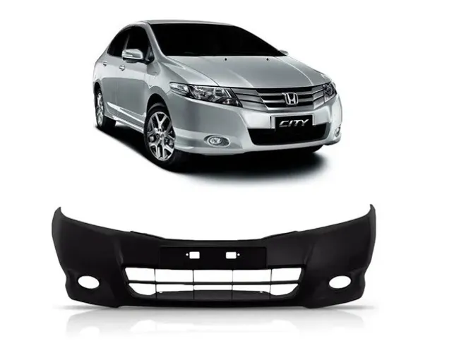 Capa Parachoque Dianteiro Honda City 2009 2010 2011 Com Furo