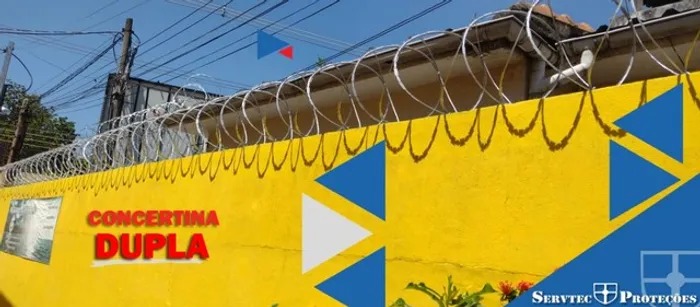 Instalação de cerca concertina - Bairro vila Isabel