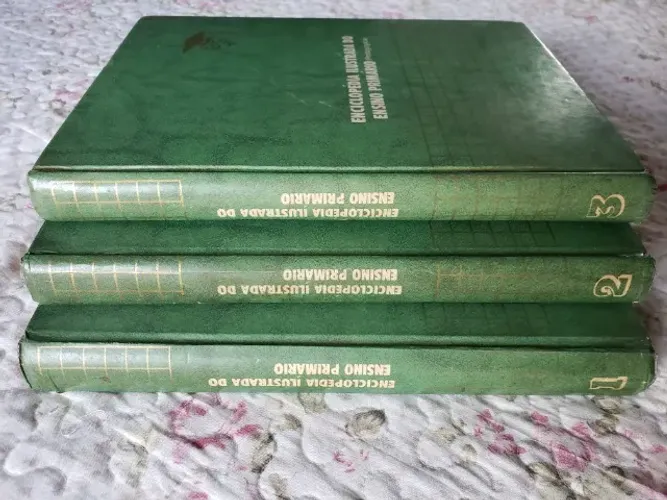 Enciclopédia Ilustrada do Ensino Primário - Completo (3 vol.), 1969, raridade colecionável