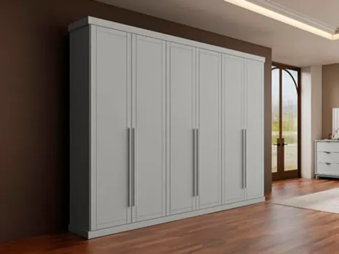 Guarda Roupa Capri 6 Portas Branco a43