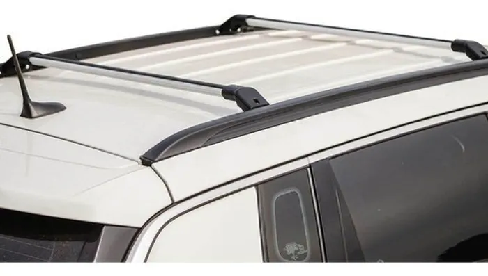 Rack Travessa Larga Alumínio Teto Jeep Compass Preto & Prata - Projecar