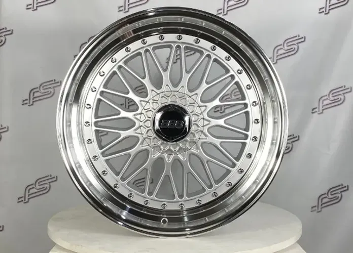 Rodas BBS Prata Borda Diamantado 5x114 e 5x120 - 20x8,5 e 20x9,5