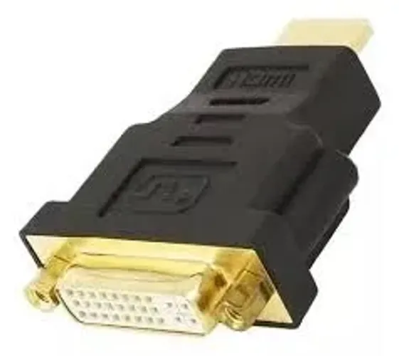 Adaptador DVI-i 24+5 Fêmea para HDMI Macho 1080p