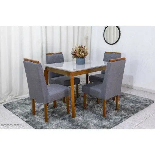 Mesa de Jantar Alegra com 4 cadeiras !! Rf322m