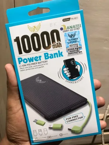 Carregador Portátil Bateria Powerbank 10000 mAh Novo - Garantia