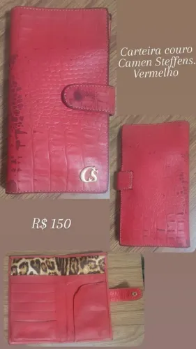Carteira croco Carmen steffens