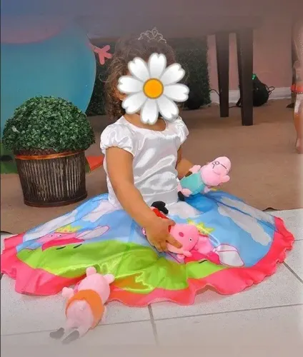 Vestido Festa Infantil Peppa Pig 