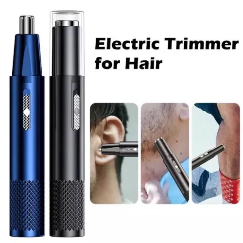 Barbeador Trimmer Elétrico Aparador Pelos Nariz e Orelha 2 em1 Leo Shop