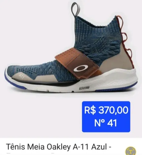 Tênis Meia Oakley A-11 Azul-Marinho ORIGINAL