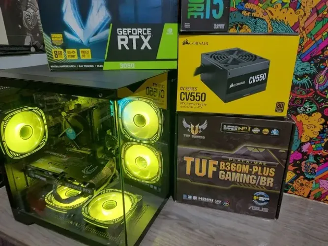 Pc Gamer Novo i5 9400f RTX 3050 1 Ano de garantia