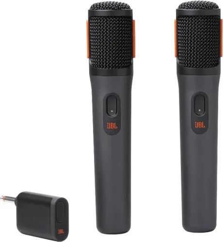 JBL, Par de Microfone Sem Fio, JBL PartyBox Wireless Mic - Preto