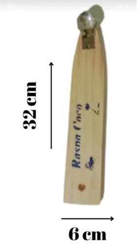 Ralador Raspador De Côco Grande De Madeira Bem Afiado 32cm