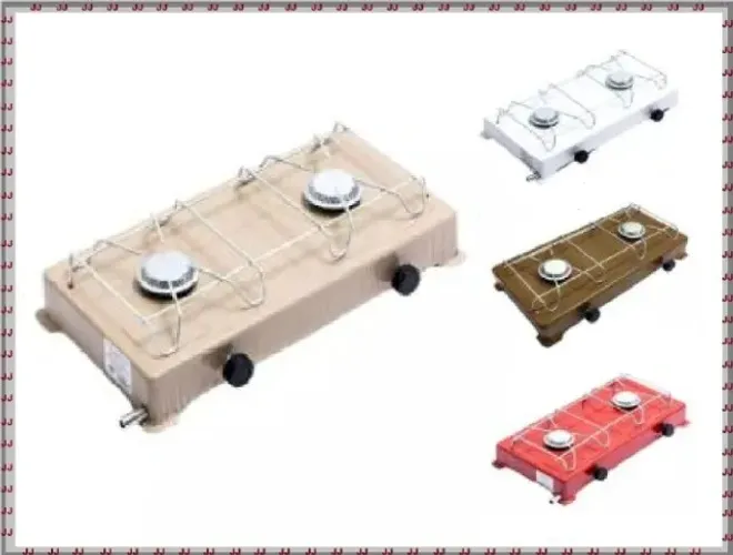 Fogão à gás 2 bocas mesa tradicional camping ou cidade