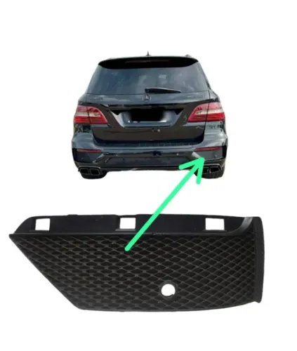 Moldura parachoque Mercedes ML 63 traseira direita