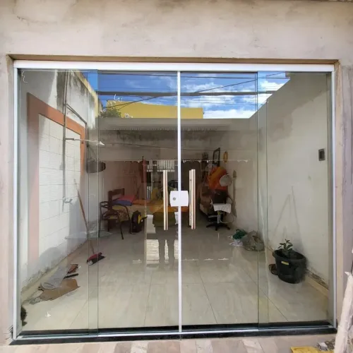 Porta de 210x200 Blindex Incolor Pronta Entrega 